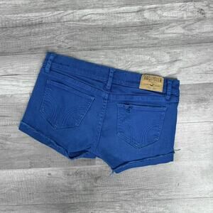 Hollister Low Rise Mirco Jeans Shorts Shorts Blue Size 00/23 Y2K 00s